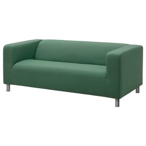 КЛИППАН Чехол на 2-местный диван, Висле зеленый