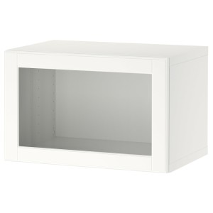 БЕСТО Комбинация настенных шкафов, белый, оствик белый/прозрачное стекло