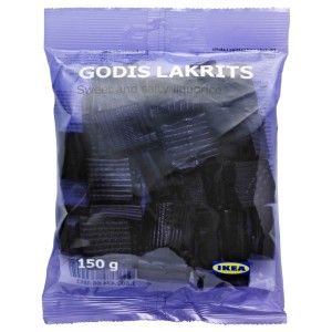 GODIS LAKRITS Конфеты лакричные, 0.15кг