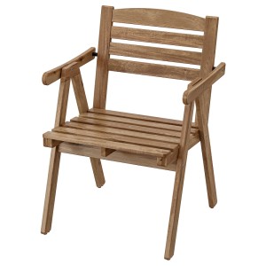ФАЛЬХОЛЬМЕН Садовое кресло, светло-коричневая морилка серо-коричневый
