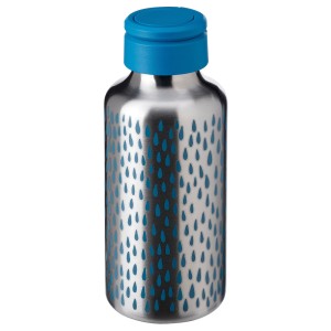 ЭНКЕЛЬСПОРИГ Бутылка для воды, с рисунком, синий