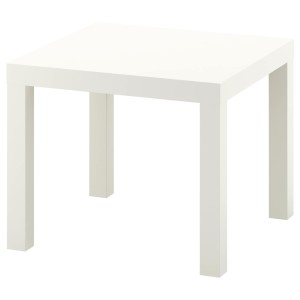 ЛАКК Придиванный столик, белый
