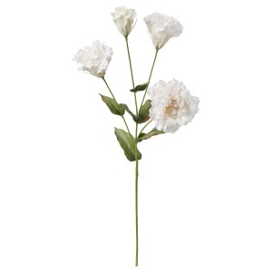 СМИККА Цветок искусственный, Лизиантус, белый