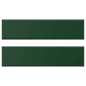 БУДБИН Фронтальная панель ящика, темно-зеленый, 2шт