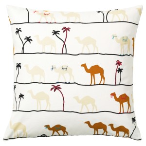 ТИЛЛТАЛАНДЕ Чехол на подушку, орнамент «верблюд», коричневый