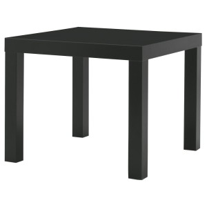 ЛАКК Придиванный столик, черный