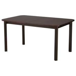 СТРАНДТОРП Раздвижной стол, темно-коричневый коричневый