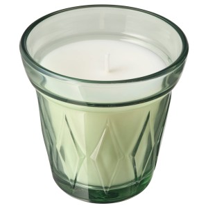 ВЭЛЬДОФТ Ароматическая свеча в стакане, светло-зеленый Утренняя роса, светло-зеленый