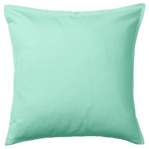 ГУРЛИ Чехол на подушку, светлый бирюзово-зеленый