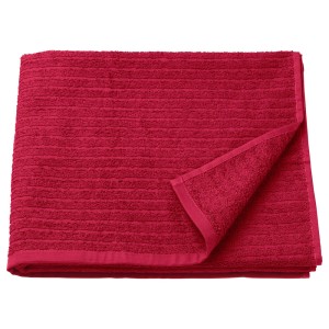 ВОГШЁН Банное полотенце, красный