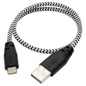 ЛИЛЛЬХУЛЬТ Кабель USB тип C-USB, черный, белый
