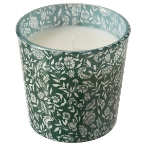 МЕДКЭМПЕ Ароматическая свеча в стакане, Сладкая ваниль, зеленый