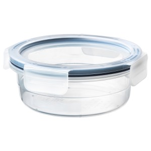 ИКЕА/365+ Контейнер для продуктов с крышкой, круглой формы, пластик