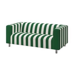 КЛИППАН 2-местный диван, Радбюн зеленый/белый